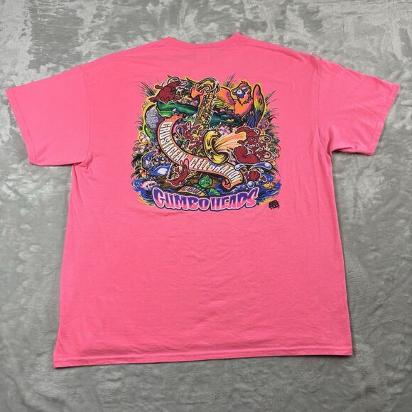 Gildan Other - Rare Alabama Gumbo Heads Tee 2014 Mens Size XL Pink Graphic T Shirt Short Sleeve